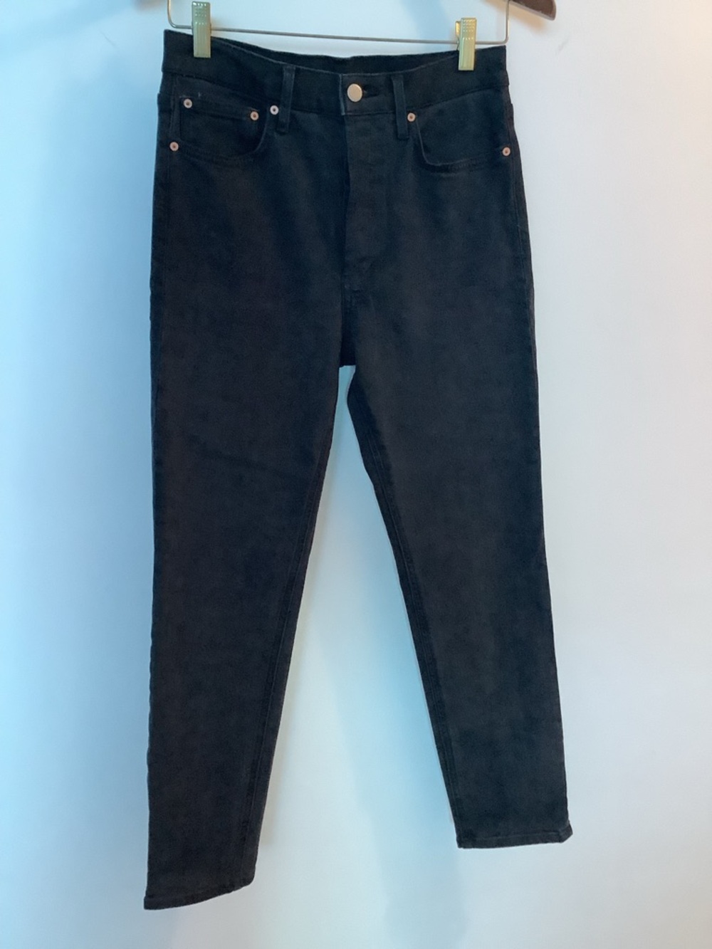 Denim Forum “Yoko” High Rise Slim Jeans – Black – Size 27